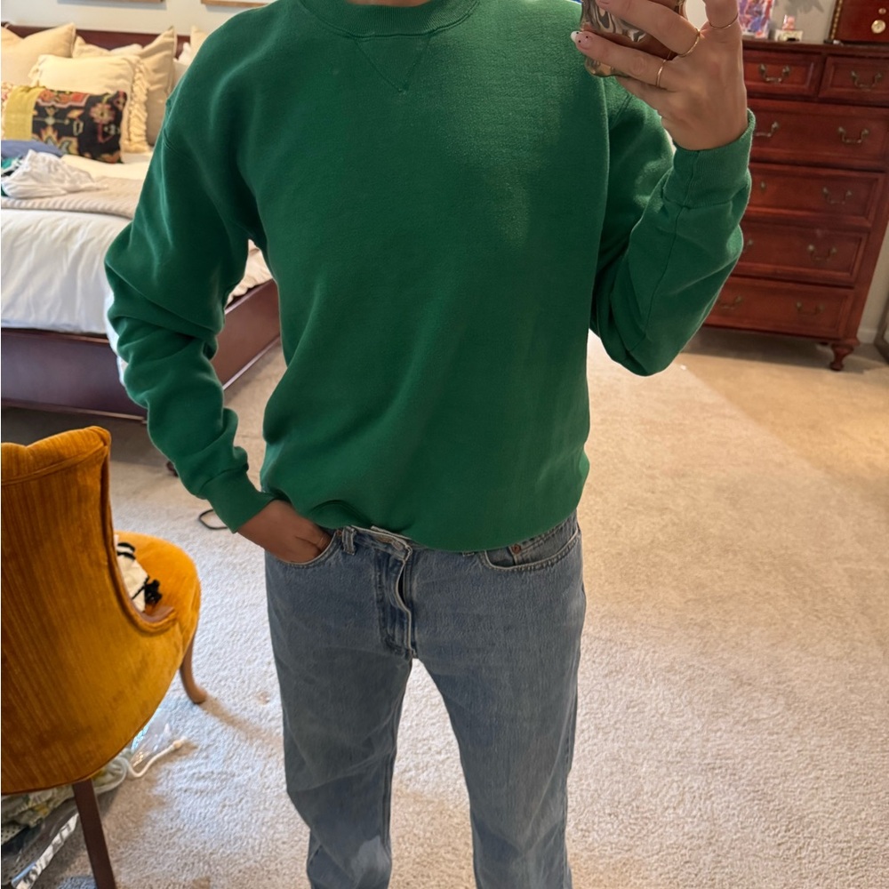 Vintage Russell Athletic Green Kids Sweatshirt